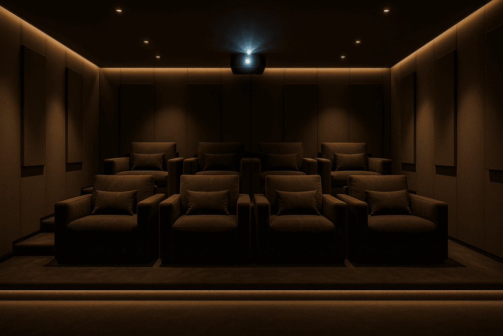 Luxury Home Automation in North & West Vancouver - HomeSphere Automation HomeSphere Lite Bespoke - Home Theatre