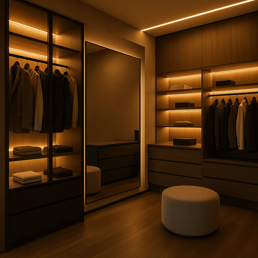 Luxury Home Automation in North & West Vancouver - HomeSphere Automation HomeSphere Lite Bespoke - Wardrobe